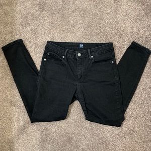 Faded black GAP Curvy True Skinny Jeans